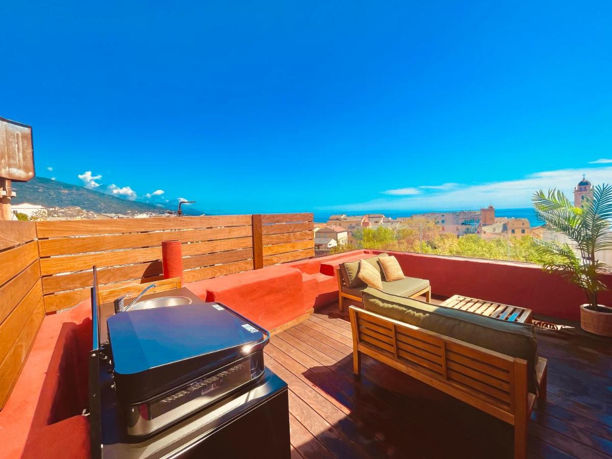 Pepites Bastiaises Piazza D'A Appartement Roof Top Vue Mer Bastiya Dış mekan fotoğraf